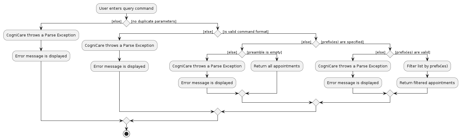 Query Appointment Activity Diagram